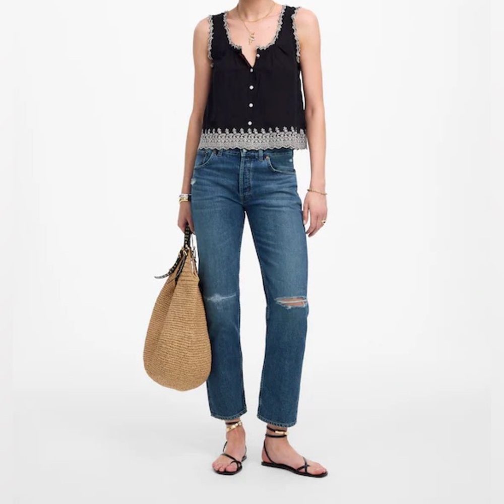 The Dean Easy Straight Crop Jean